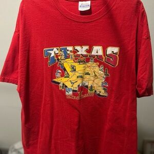 Hanes Heavyweight Red T-Shirt